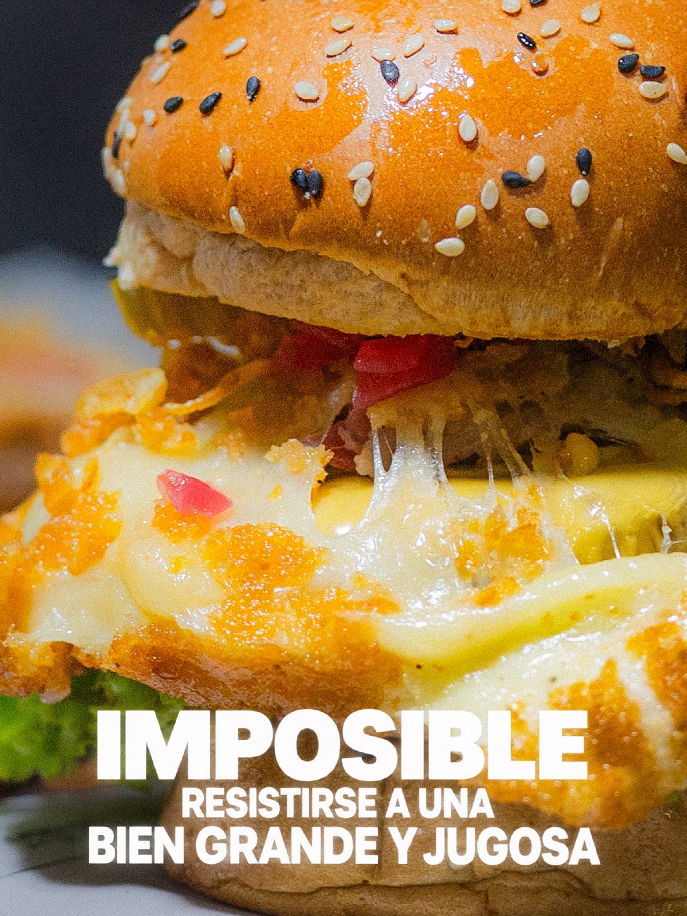 Hamburguesa grande y jugosa